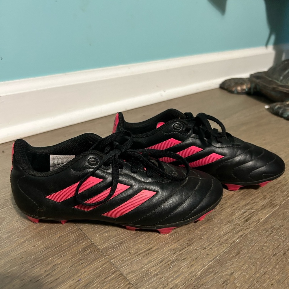 adidas Kids Black and Pink Sneakers